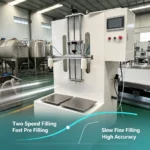 dual-speed weigh filling with fast pre-fill and slow fine-fill control