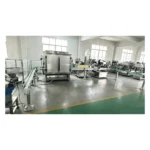 Edible oil filling capping line workshop layout with 10 meter conveyor