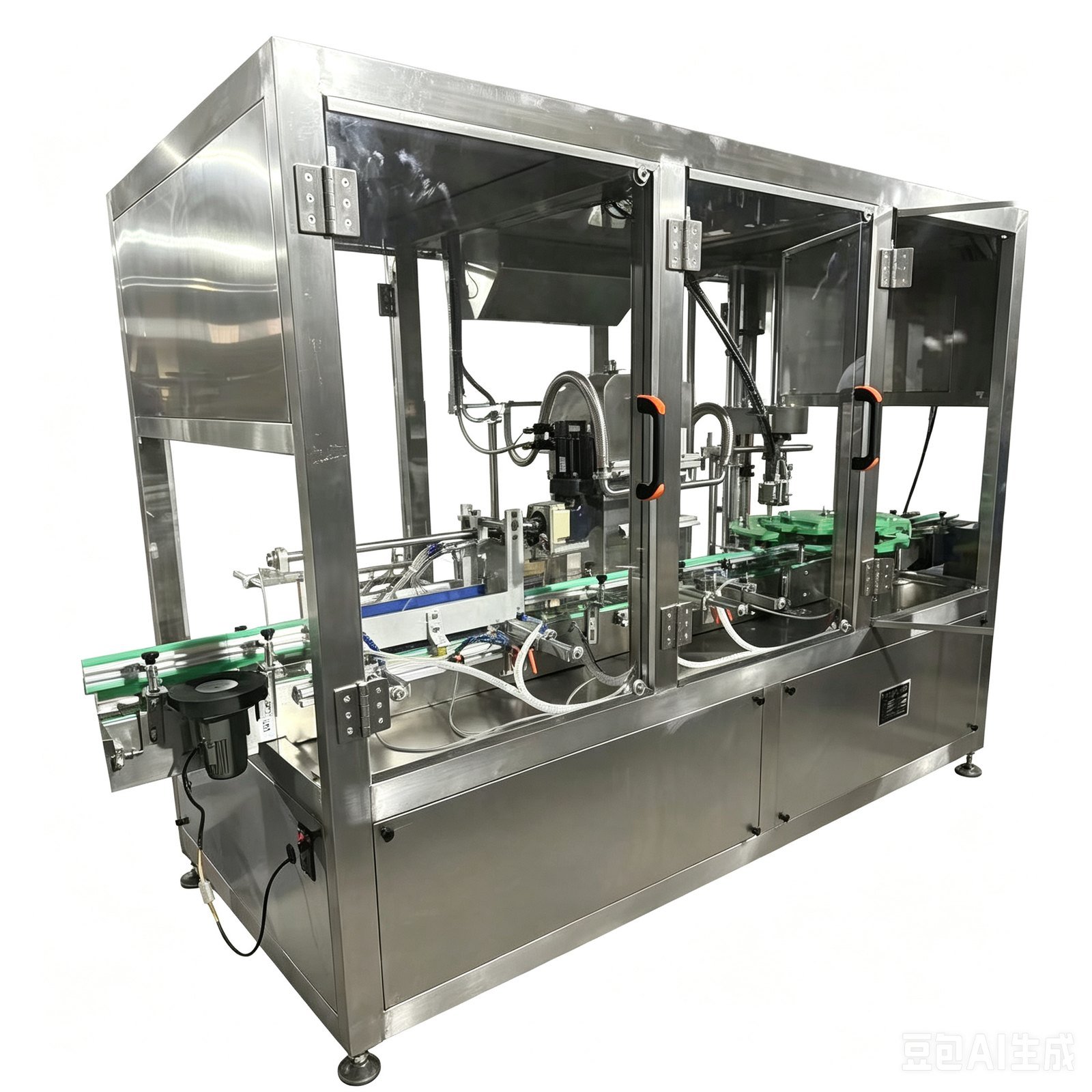 4-head air rinsing filling capping monoblock for glass bottle olive oil line