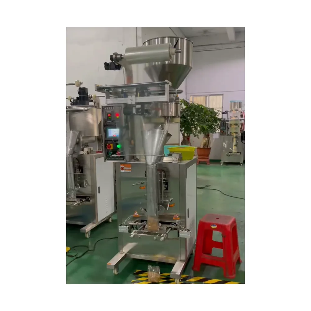 Three-side-seal powder packing machine for 12 g milk powder