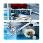 Registration mark sensor and film loading frame