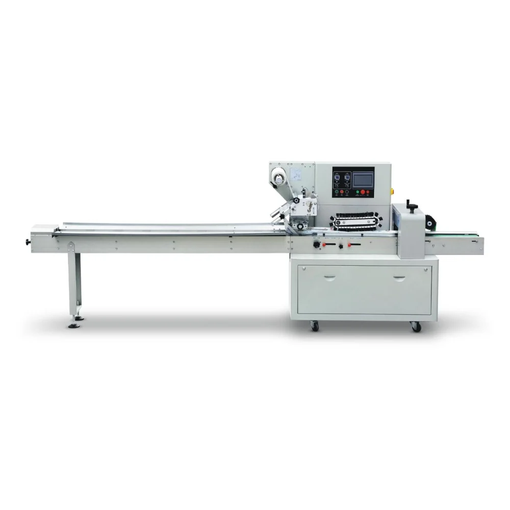 Top film horizontal flow wrapper machine overview