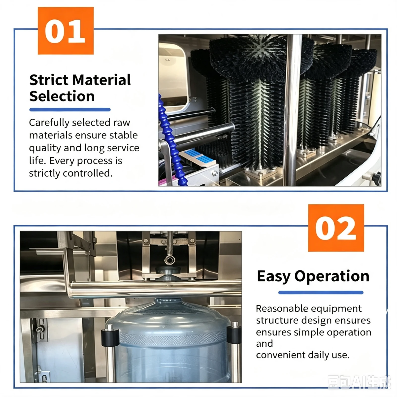 Automatic 5 Gallon Water Filling Line for Purified Water - machine view 6