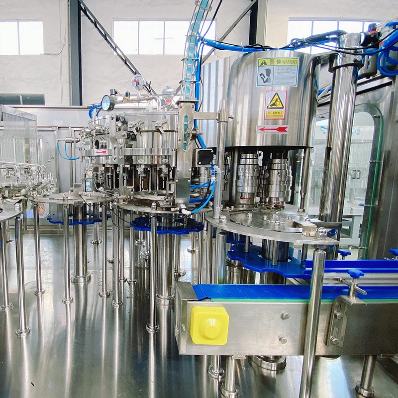 Automatic Carbonated Beverage Filling Machine for PET Bottles - machine view 1