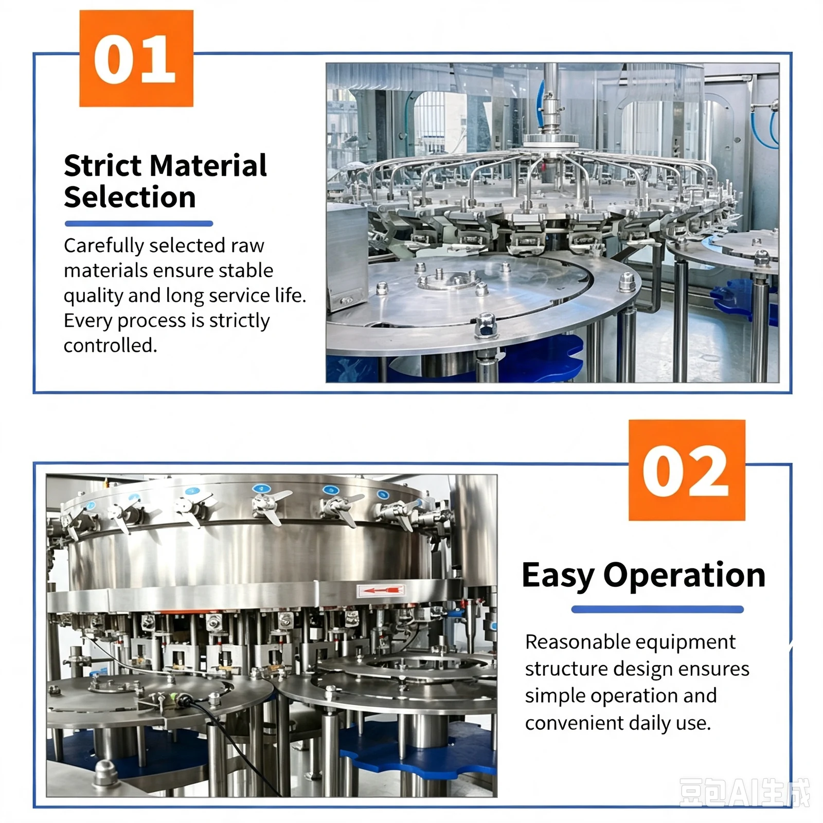 Automatic Carbonated Beverage Filling Machine for PET Bottles - machine view 5