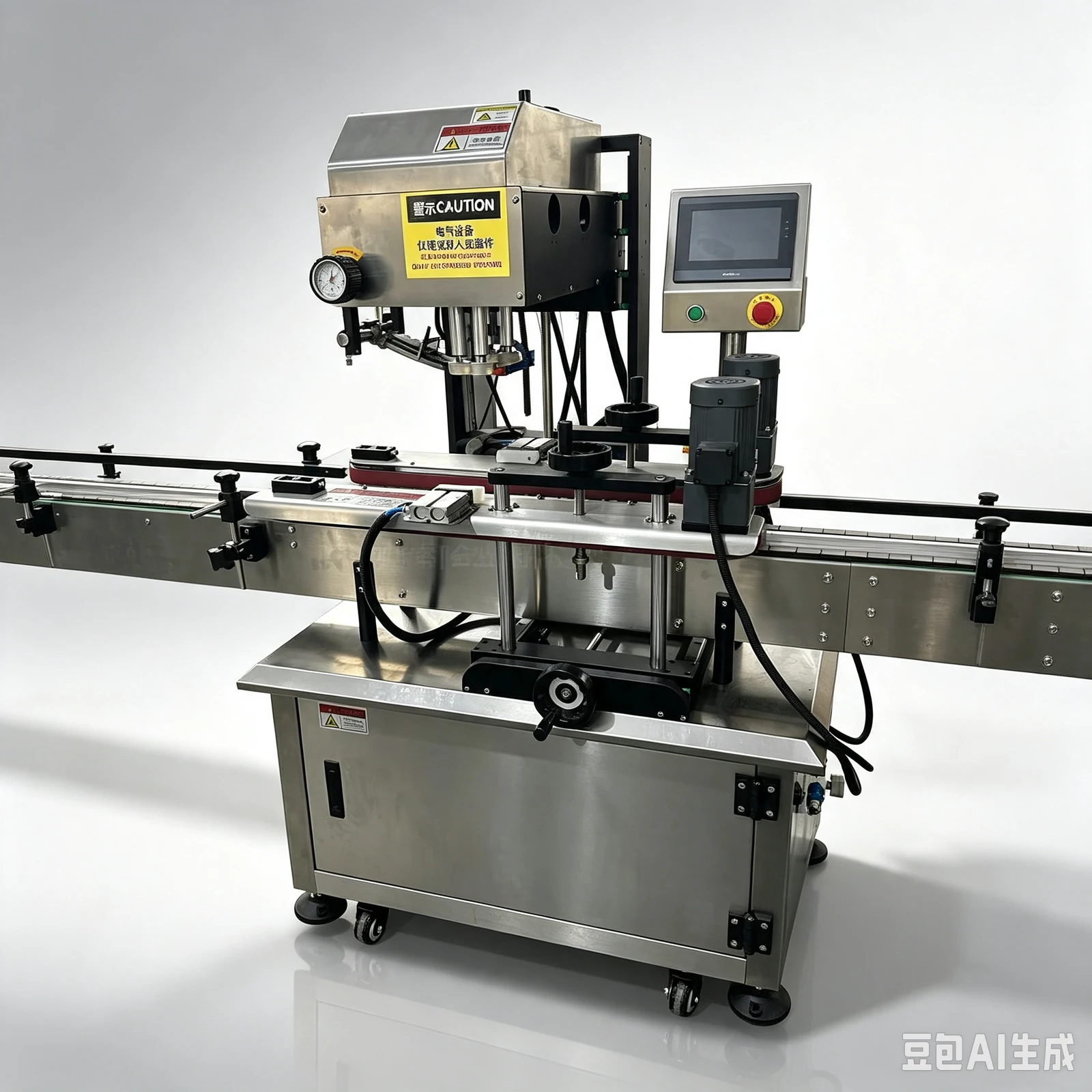 Automatic Four Wheel Servo Capping Machine for Bottles - machine view 4