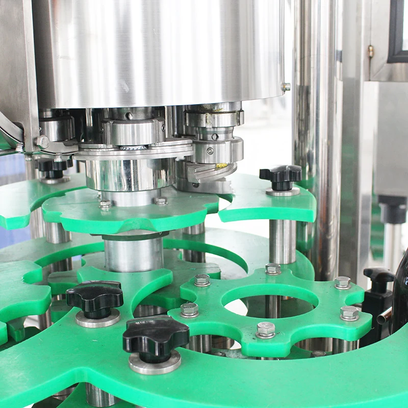 Automatic Glass Bottle Carbonated Beverage Filling Machine - machine view 2