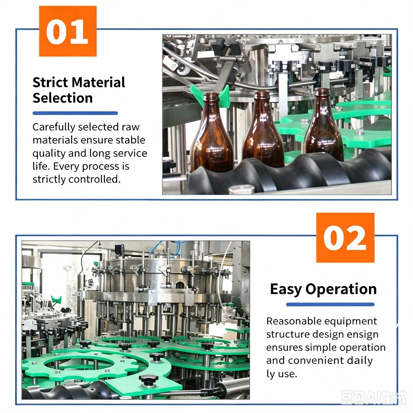 Automatic Glass Bottle Carbonated Beverage Filling Machine - machine view 5