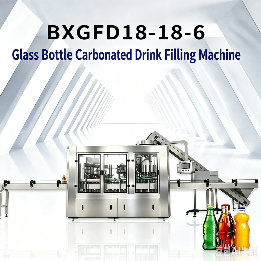 Automatic Glass Bottle Carbonated Beverage Filling Machine