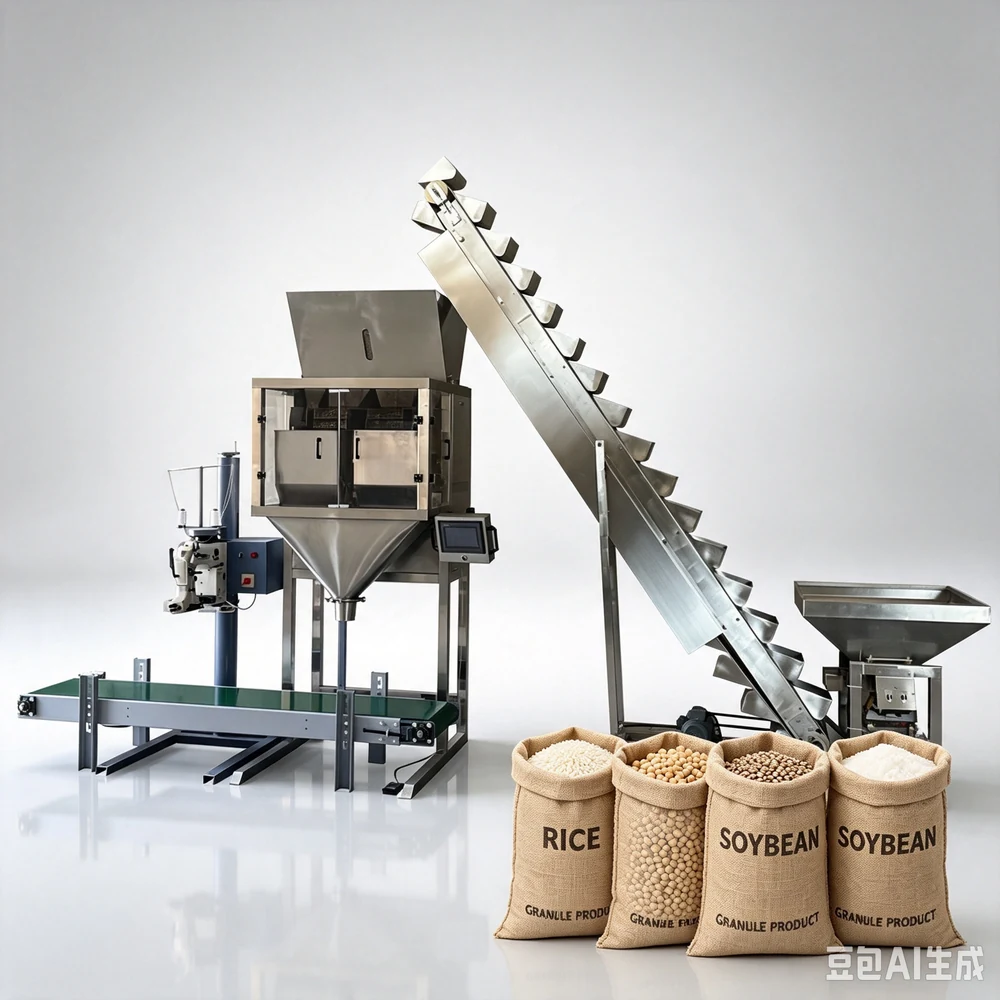 Automatic Granule Packaging Machine for 25-50 kg Bags