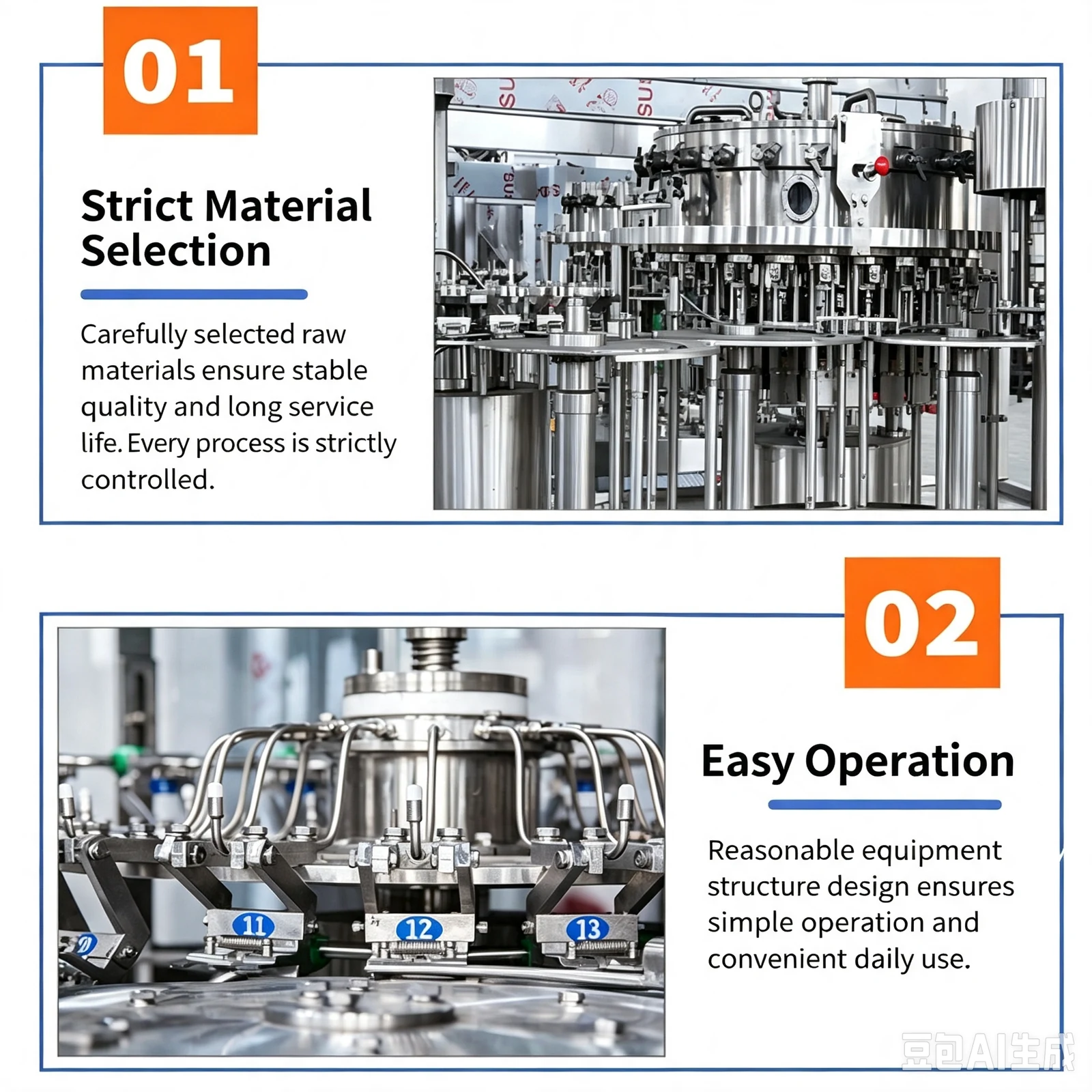 Automatic PET Bottle Carbonated Drink Filling Machine for Cola - machine view 5