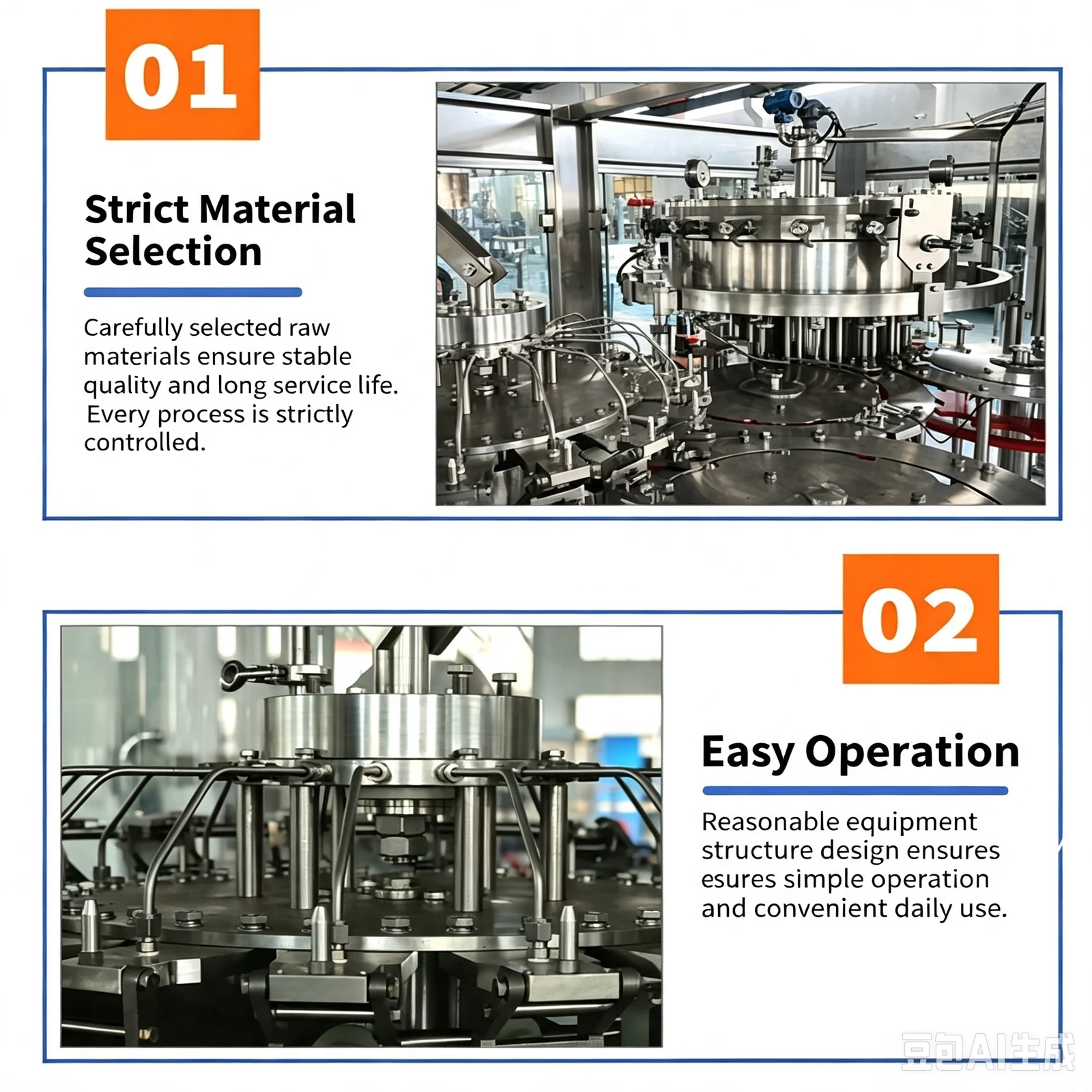 Automatic PET Bottle Cola Filling Machine for Carbonated Drinks - machine view 5