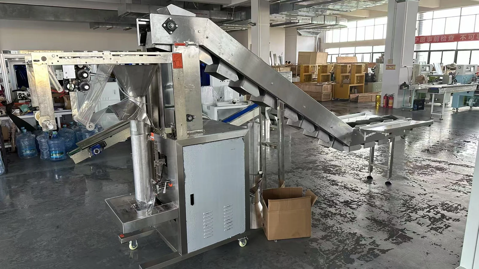 Bean Sprout Chain Bucket Packaging Machine Project - project image 1