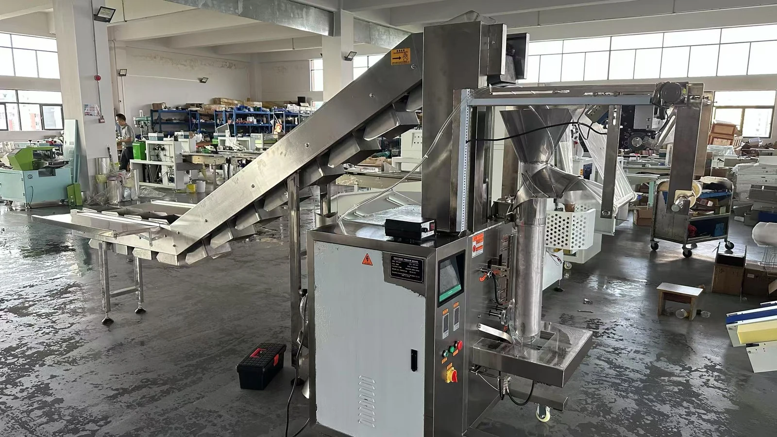 Bean Sprout Chain Bucket Packaging Machine Project - project image 2