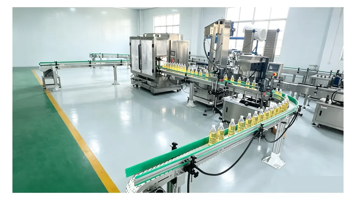 Edible Oil Oil Filling and Capping Line customer project – Indonesia Peanut Oil Filling Line for 1.8L Bottles