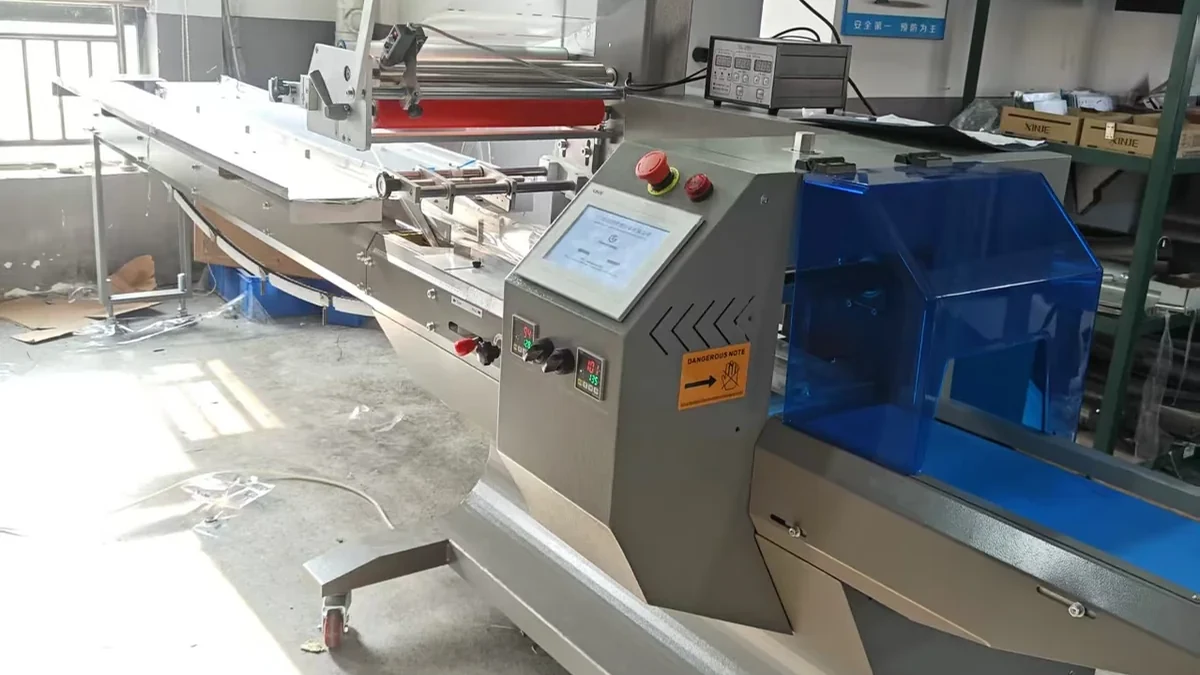 Bakery 450 Horizontal Flow Wrapper customer project – Kyrgyzstan Long Bread 450 Flow Wrapper Case