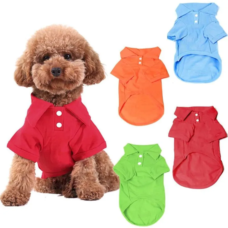 4 Pieces Dog T-Shirt, Breathable Pet Shirts, Puppy Sweatshirt Dog Clothes Outfit Apparel Coats