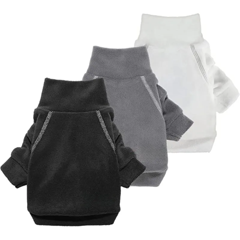 3 Pack Classic Fleece Dog Sweater Classic Pet Pullover Jumper