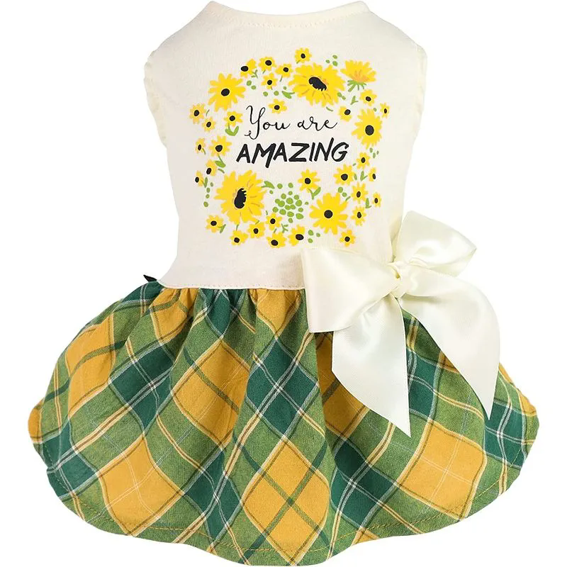 Thanksgiving Sweeter Than Pumpkin Pie Dog Dress One-Piece Outfits