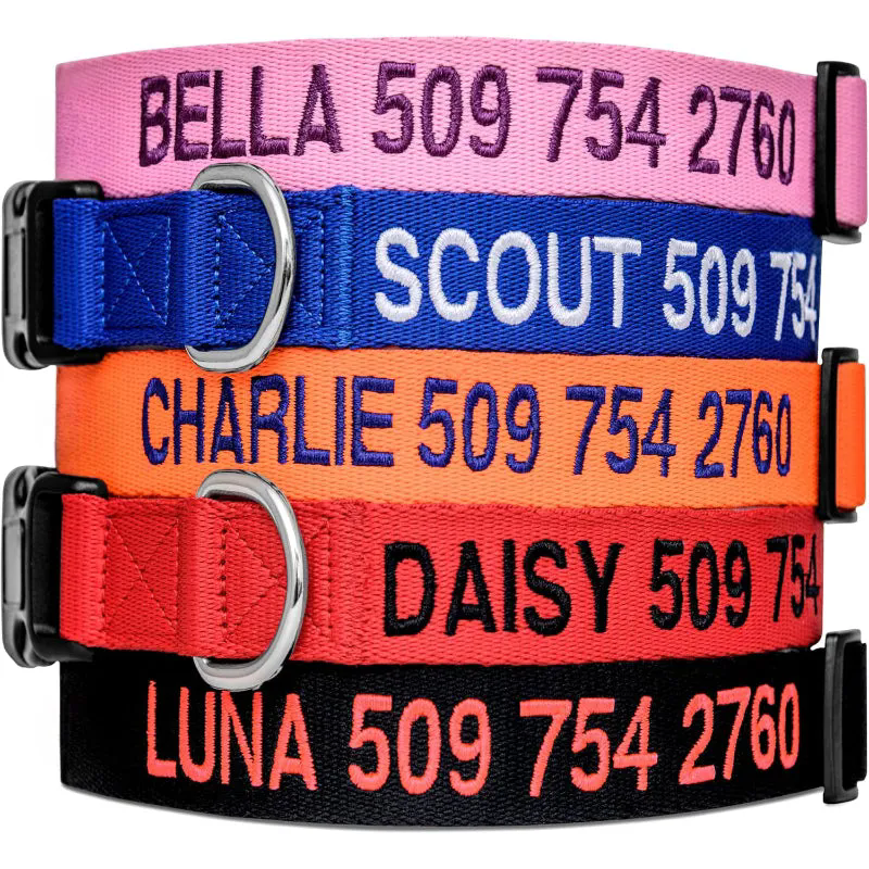Personalized Dog Collar With Custom Embroidery