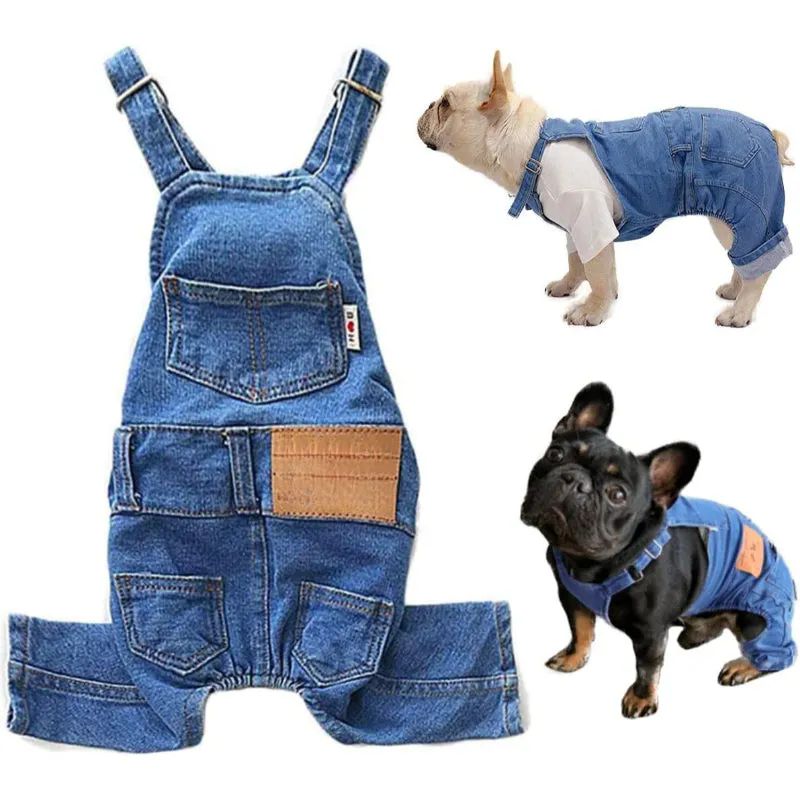 Dog Shirts Clothes Denim, Pet Jeans Onesies Apparel