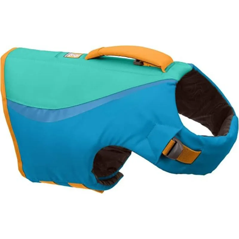 Float Coat Dog Life Jacket, Swimming Safety Vest With Handle, Wave Orange, Small