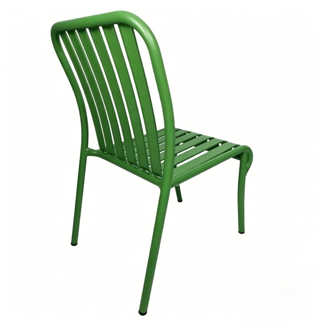 Modern Aluminum Chairs Patio for outdoor dining with corrosion resistant aluminum structure