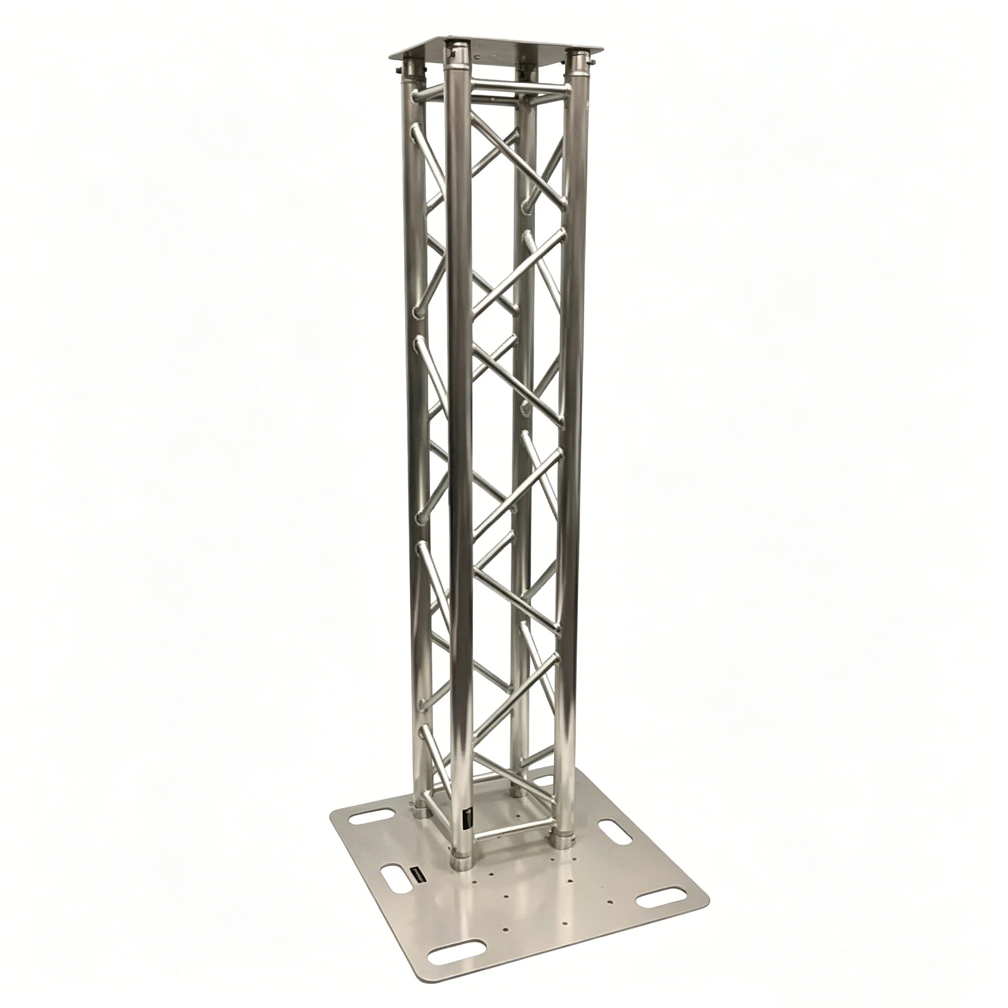 Rigid aluminum truss framework for temporary event structures