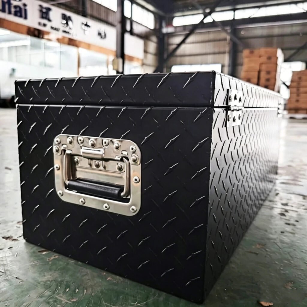 Heavy duty Aluminum Utility Box featuring corrosion resistant aluminum and weatherproof protection