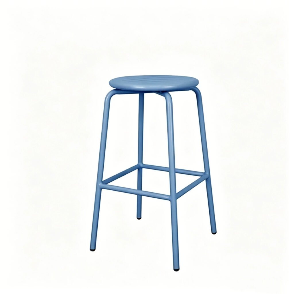 Durable Aluminum Bar Stools 30 Inch Height Powder Coated Finish 3 Durable Aluminum Bar Stools with powder coated finish for commercial and residential spaces