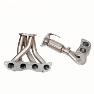 Custom Pipe Exhaust Manifold featuring precision TIG welding and heat resistant stainless steel construction
