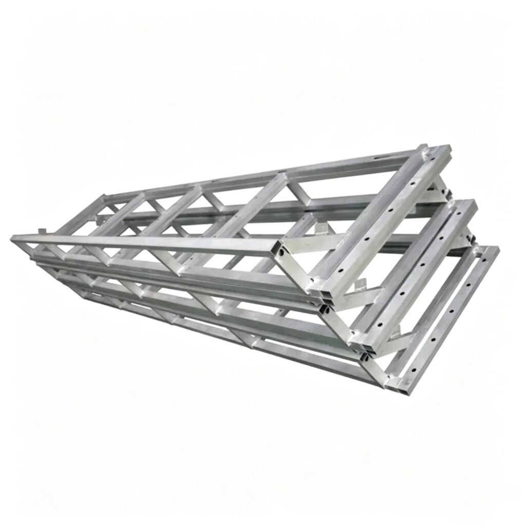 Leichter dreieckiger Aluminium-Maschinenrahmen, Aluminiumlegierungs-Fachwerkrahmen für industrielle Automatisierungsausrüstung