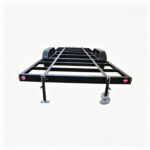 Chasis de remolque de aluminio construido con tubo rectangular de 2x4 pulgadas para aplicaciones de transporte de carga pesada