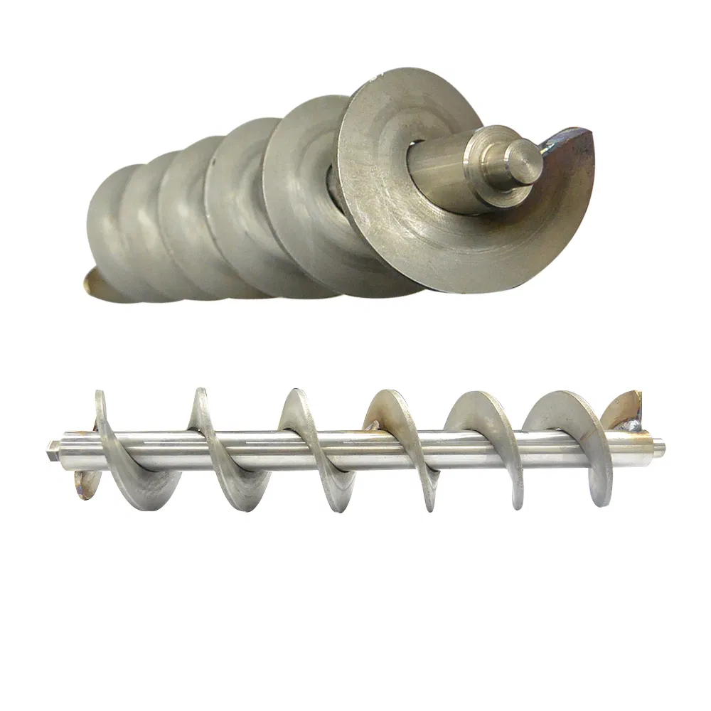Auger shaft coupling assembly for fertilizer spreader applications