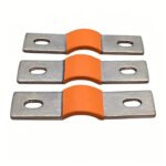 Battery Busbar made from 0.125 inch thick tinned copper with 200 amp continuous current rating