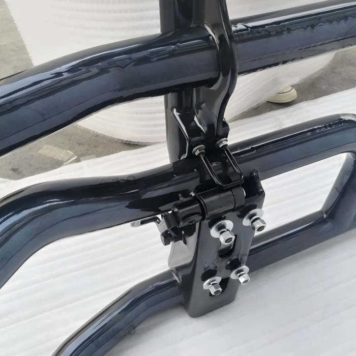 Vorderer Stoßfängerschutz, schwarze Metallbefestigungshardware für Fahrzeugstoßfängerschutz