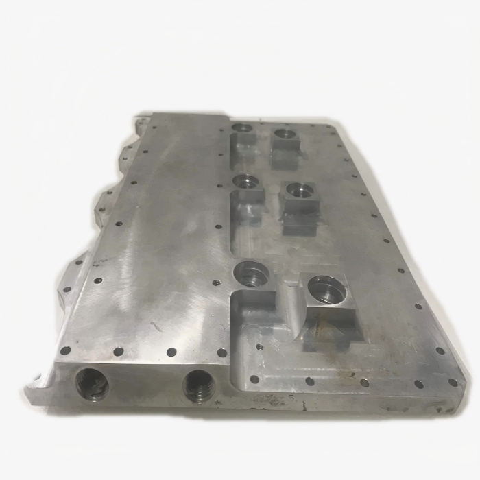 Custom EV Battery Cooling Plate made from aluminum with leak proof welded cooling channels
