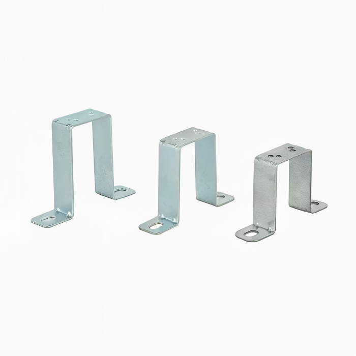 Heavy-duty exhaust mounting bracket with vibration-damping rubber