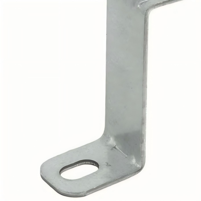 Welded exhaust mounting bracket with corrosion-resistant black coating