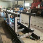 oficina de soldagem de equipamentos pesados fabricação de estrutura de máquina de aço grande