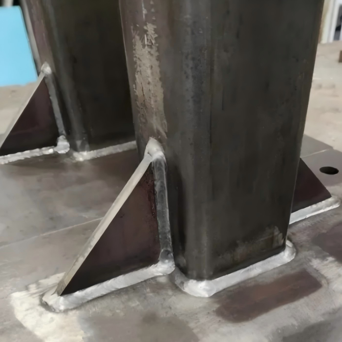 heavy welded steel bracket column triangular support brace