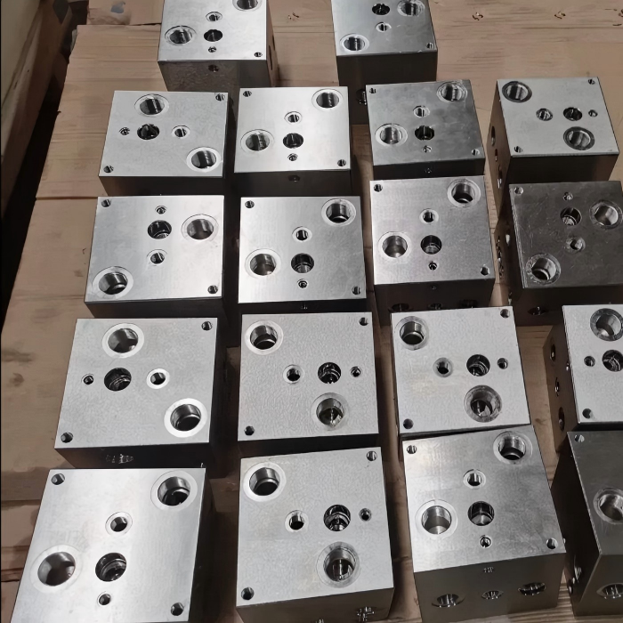 OEM Hydraulic Manifold Valve with custom aluminum manifold block for industrial equipment