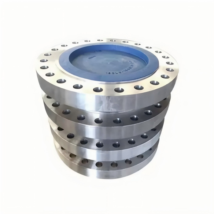 Precision forged Integral Ring Flange manufactured from carbon steel for pressure vessel systems