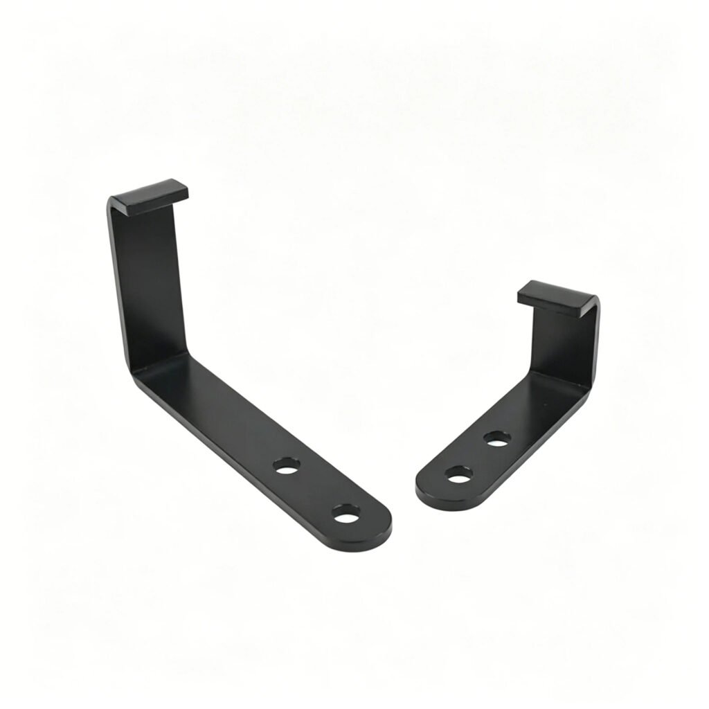 Metal Bracket Black 14 Gauge Steel Powder Coated L Shape Wall Mount 1 Metal Bracket Black with powder coated finish, 14 gauge steel construction for wall shelf mounting support