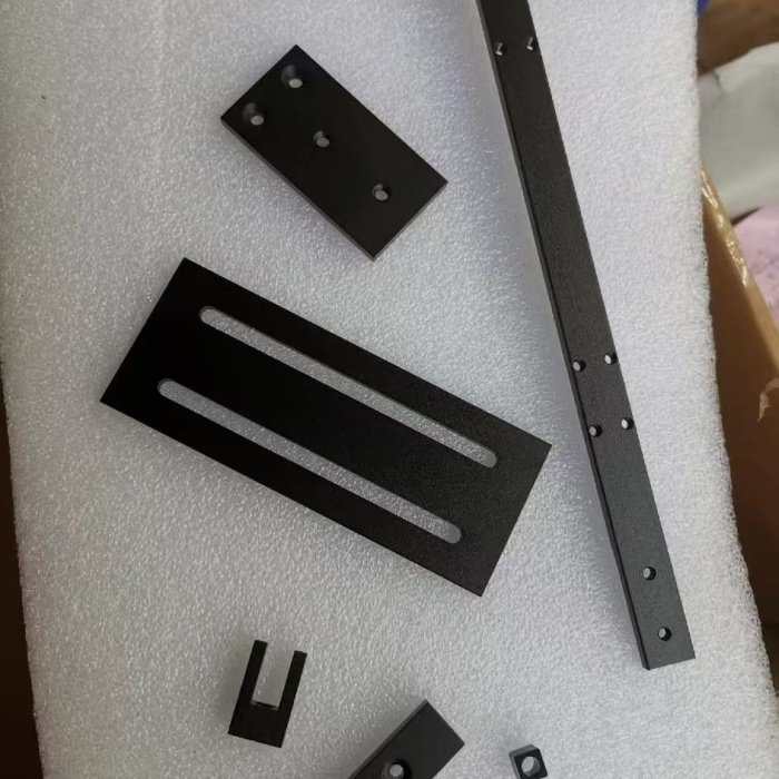 Metal Bracket Black 14 Gauge Steel Powder Coated L Shape Wall Mount 2 Metal Bracket Black made from 14 gauge steel with corrosion resistant powder coated surface