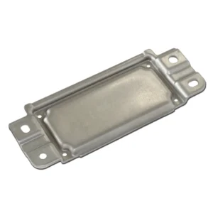 Metal stamping plates with reinforced geometries for industrial structural assembly and support applications