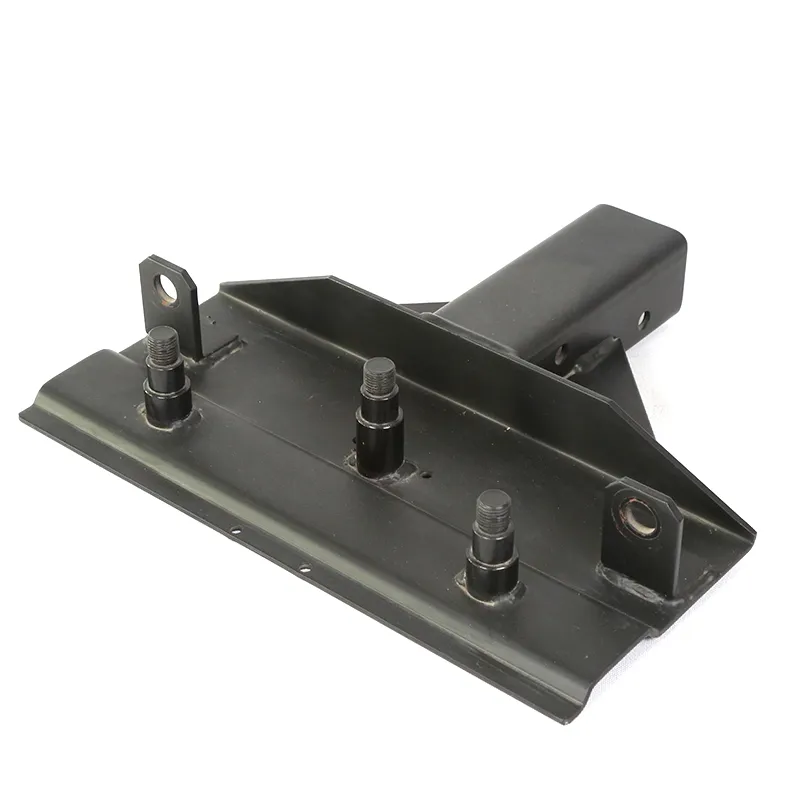 Bolt-on trailer hitch mounting bracket with anti-rust coating