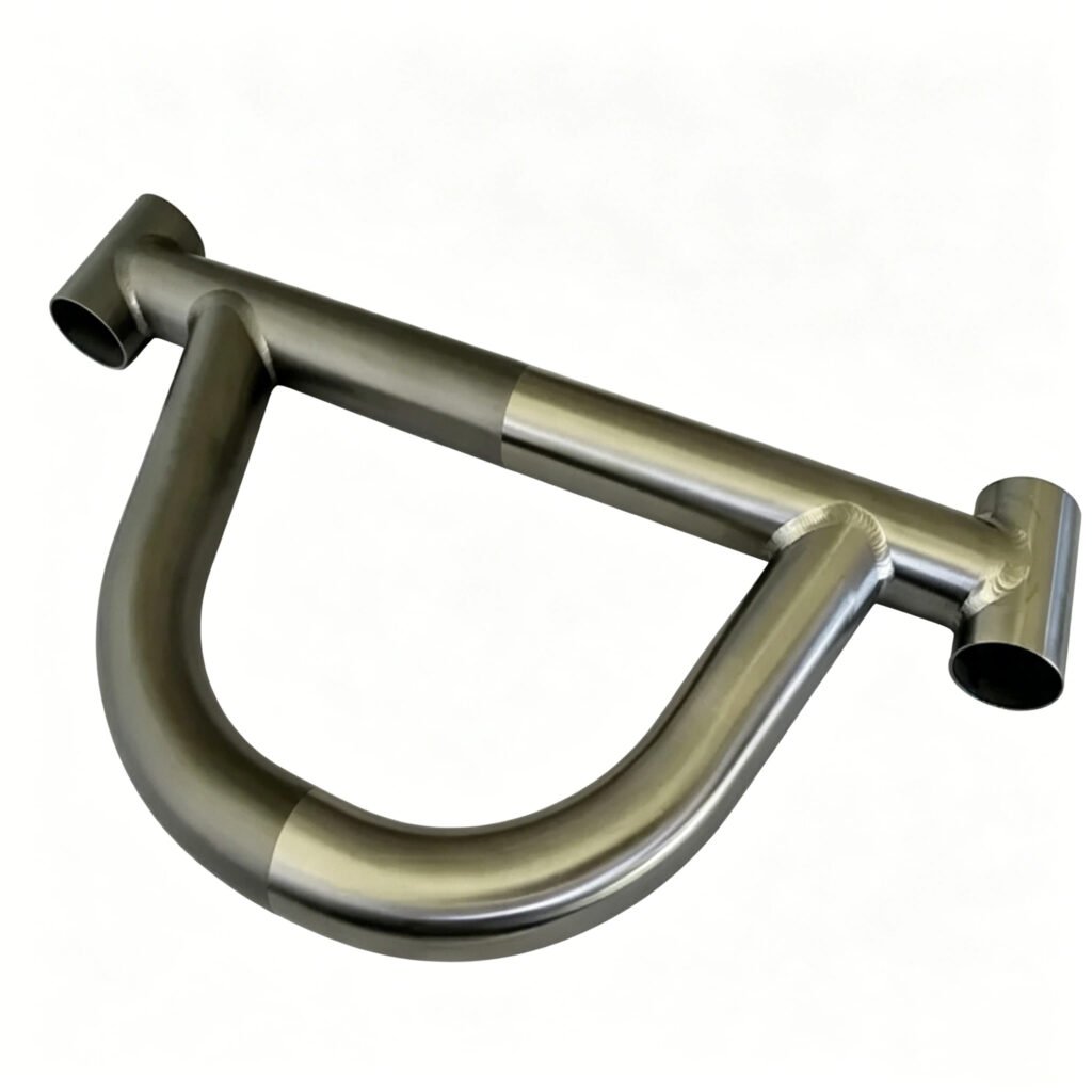 MIG welding bicycle frames curved aluminum bike frame