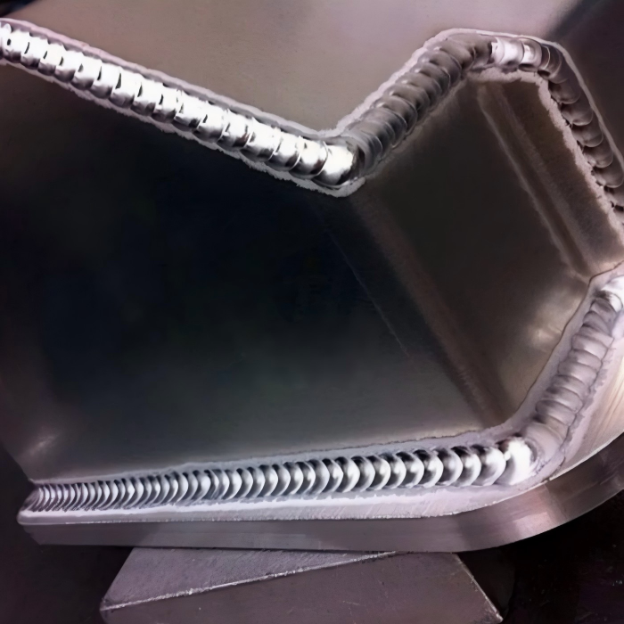 mig welding for aluminum thick aluminum plate continuous MIG weld seam