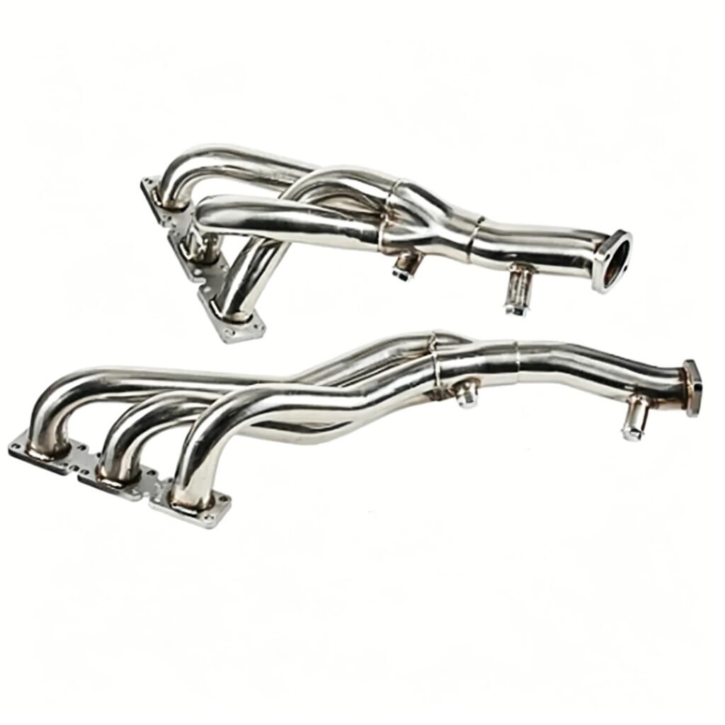 Motorcycle Exhaust Headers Stainless Steel 4 Into 1 Tubular Design 1 Custom Motorcycle Exhaust Headers fabricated for improved airflow and engine performance